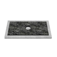 Столешница пластик Компакт-плита 13 мм Куритиба,1 вырез, (с наметками под 1 вырез), 595х458 мм