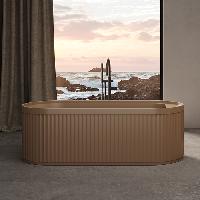 DEA DESIGN Stripes Ванна 1710х720хh560 мм отдельностоящая, цвет dark camel