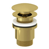 Донный клапан, Kludi, для раковин, 1 1/4", цвет-золото брашированное 