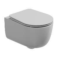 Комплект: Подвесной унитаз с крышкой и креплением GSG Ceramic Design Hit! HIWCSO000+HICOPRSLTICR000+ACS40EX, белый глянцевый