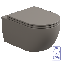 Чаша подвесного унитаза биколор GSG Ceramic Design Like LKWCSOBI000/030, White/Cashmere Matt