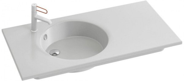 EXAU112-Z-00 раковина с гладкой нижней поверхностью ODEON RIVE GAUCHE /100/(белый) 