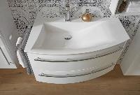 Puris Crescendo, раковина из минерального литья 900 мм правая, цвет белый