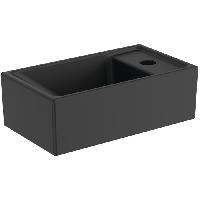 Ideal Standard i.life S Раковина 370х210xh120 мм, подвесная, с отв. под смес. справа, без перелива, без крепежа, цвет: чёрный матовый