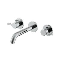NEMO NM-2316CR Смеситель из стены для раковины с донным клапаном CHROME PLATED