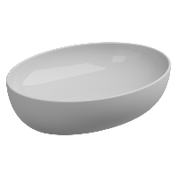 Раковина накладная биколор 55x42 см GSG Ceramic Design Easy EALAVOV55BI000/001, White/White Matt