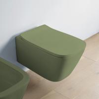 Artceram A16 Унитаз подвесной, 52,5х36см, безободковый, с крепежом, цвет Green salvia