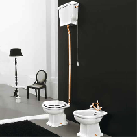 Artceram HERMITAGE Унитаз приставной слив в стену, 36х55, с крепежом в комплекте, цвет белый