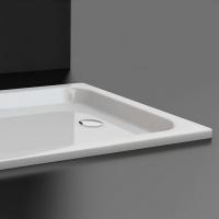 BETTE Supra Душевой поддон квадратный 100х100хh6,5см, D90 мм, с шумоизоляцией, цвет белый