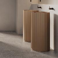 DEA DESIGN Pedestal Basin Раковина напольная d450хh900 мм, цвет dark camel