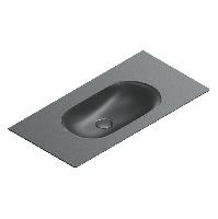 Catalano SFERA Раковина консоль 100x50, без отв. под смеситель, покрытие Cataglaze+, цвет черный матовый