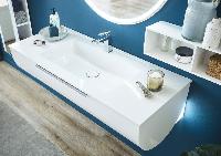 Puris Rounds, раковина из минерального литья усиленная 932 мм, цвет белый