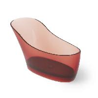 DEA DESIGN Elegant Ванна отдельностоящая 169x75xh88 см, материал: Glasstech прозрачная смола, цвет: pomegranate