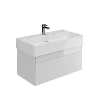 Kerama Marazzi Тумба LOGICA подвесная 2 ящика 90 см, белоснежный