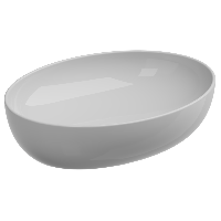 Раковина накладная 55x42 см GSG Ceramic Design Easy EALAVOV55000, белый глянцевый