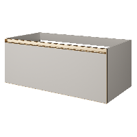 QUATRO 1 100CM  тумба CASHMERE профиль MATT GOLD