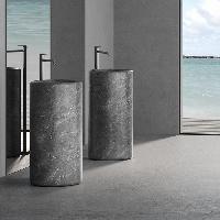 DEA DESIGN Marble Раковина Genoa из мрамора наполньная h900х400х400 мм , цвет Italian Grey