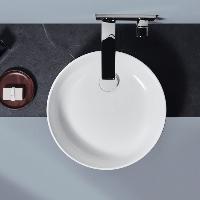 Ideal Standard Conca Раковина d450хh120 мм круглая, накладная, без перелива и отв. под смес., с крепежом, цвет: белый глянец