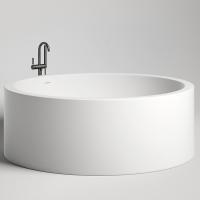 Salini Isola Ванна отдельностоящая 2000x2000x710 мм со встроенным сливом-переливом, каркасом: Белый матовый