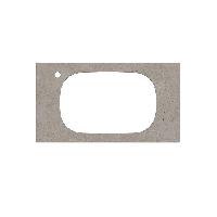 Kerama Marazzi MAGICA Столешница из керамогранита для раковин, встраиваемых сверху Риккарди 90 см, серый матовый