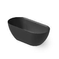 DEA DESIGN Edge Ванна отдельностоящая 160x75xh56 см, материал: Solid Surface искуственный камень, цвет: Black №16