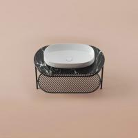 Полка сетчатая, Artceram, Flair 4.0, для металлической консоли, цвет черный матовый