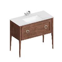 Kerama Marazzi Тумба PLAZA Classic NEO напольная 1 ящик 100, орех матовый