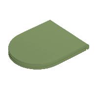 Artceram FILE 2.0 Крышка с сиденьем Flat для унитазов FLV006/007/003,, механизм soft-close, цвет salvia matt/хром