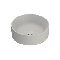 Catalano Zero  Раковина 40 см диаметр,  на столешницу, без отв. под смеситель, покрытие Cataglaze+, цвет Cemento Satinato