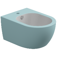 Биде подвесное биколор GSG Ceramic Design Like LKBISOBI000/037, White/Ice Matt