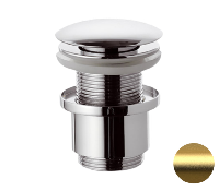 Донный клапан без перелива 1”1/4 Remer 904CC2114BG, золото брашированное