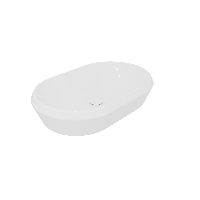 Раковина накладная 65х42 см GSG Ceramic Design Cruise CRLAVOV65000, белый глянцевый