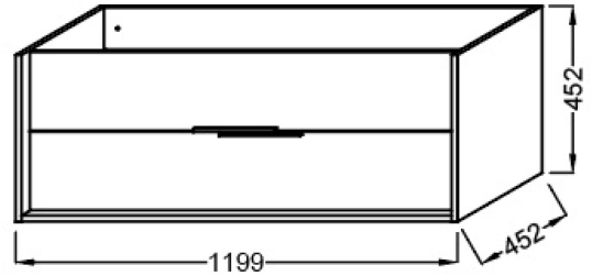 EB1669-J5-J5  VIVIENNE Тумба для раковины 120 см, к. белый блестящий, ф. белый блестящий 