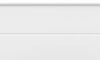 Плинтус Gatsby глянцевый белый 15х25