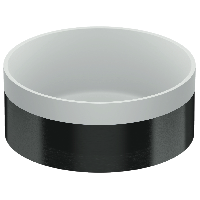 Раковина накладная 37 см Remer RB902CFP, черный брашированный хром