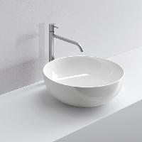 MILLDUE  Раковина  DEN C45 накладная из керамики ,45х15 см, без отв для смесителя, цвет белый глянцевый