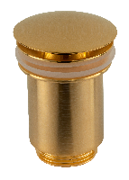 Донный клапан с переливом 1”1/4 Remer 905CC114BG, золото брашированное