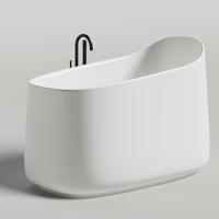 Salini ORIENTE OFURO Ванна 1400х800х960, донный клапан, сифон, декор.накладка на слив, интегрированный слив-перелив, S-Sense, матовый, белый