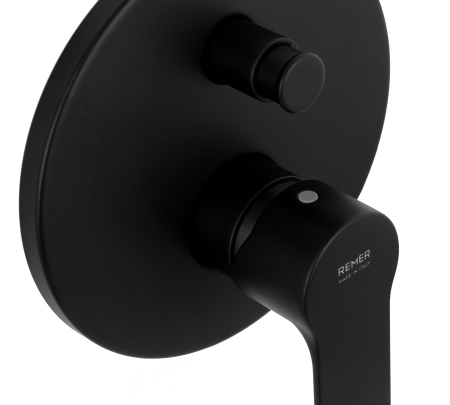 Душевая система Remer Energy EY09S02MD25NOVB, черный матовый 