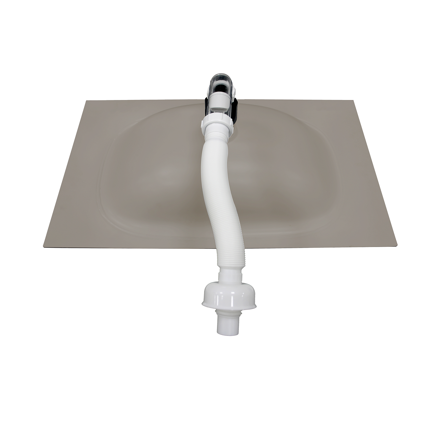 Раковина накладная алюминиевая M115G80 темный серый