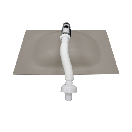 Раковина накладная алюминиевая M115G80 темный серый 