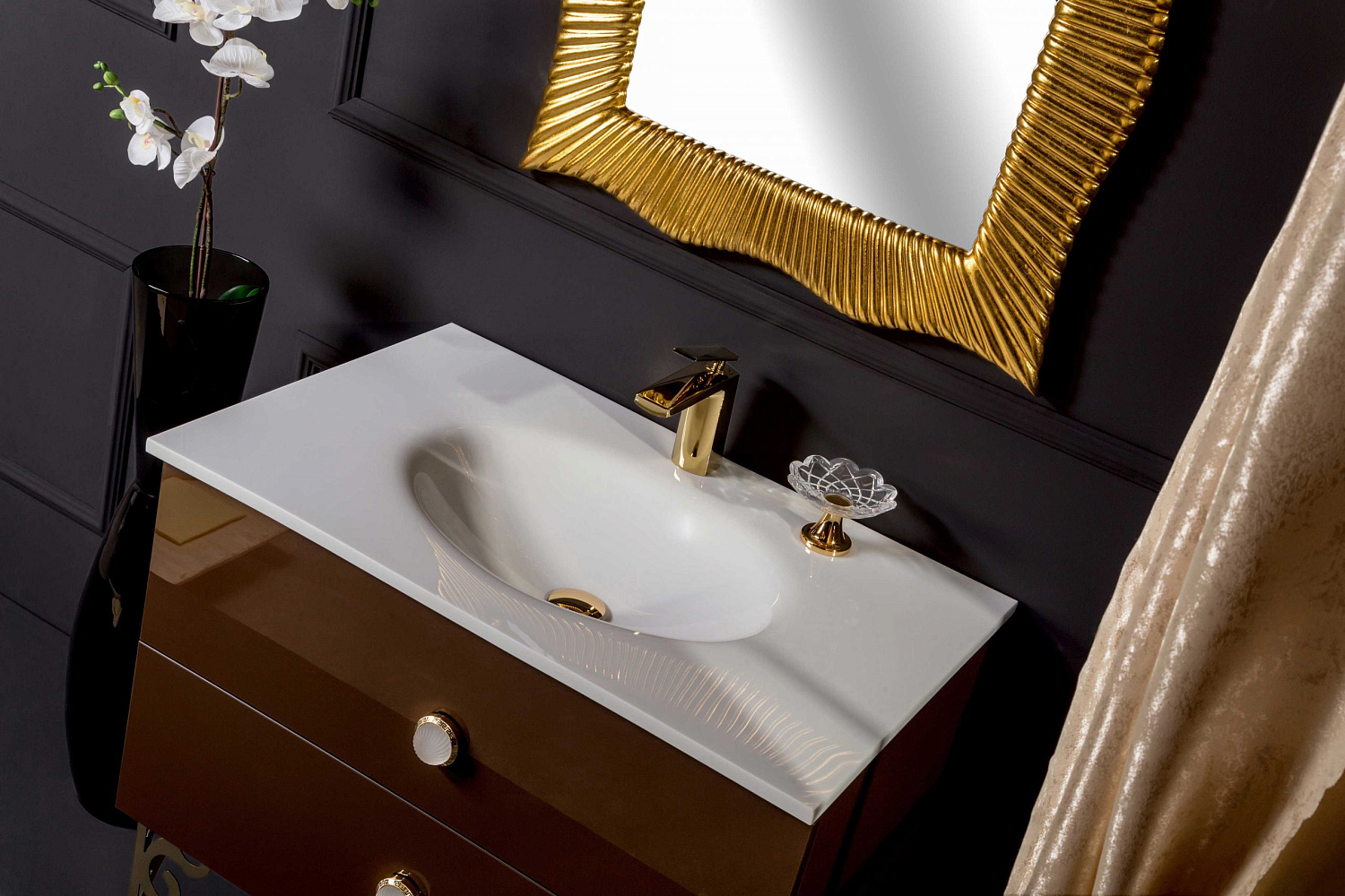 Тумба NeoArt 100см*43,5 DARK BROWN