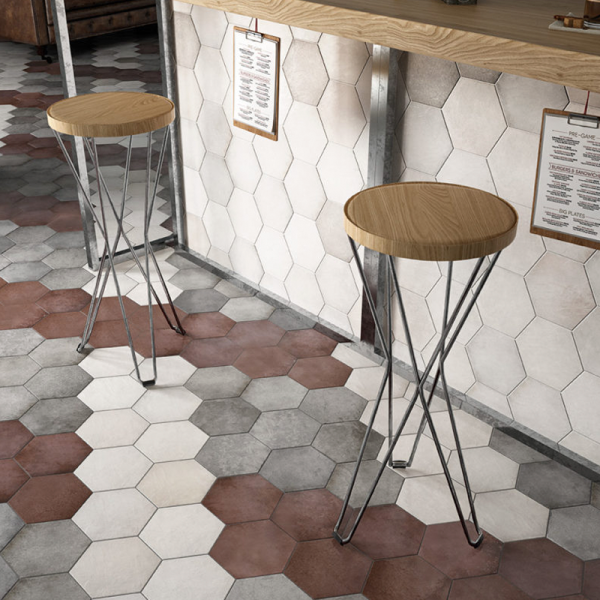  24952 HERITAGE HEXÁGONO Shadow 17,5х20 см 