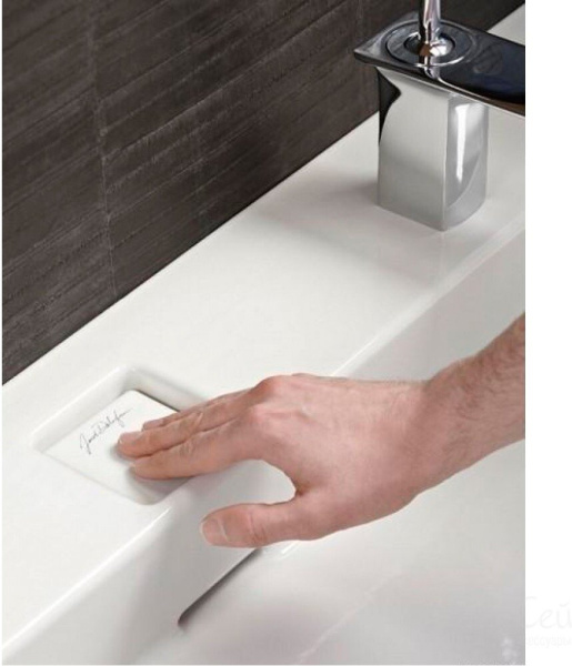 EXD9112-00 раковина TERRACE с подсветкой /80х49/ (бел) 