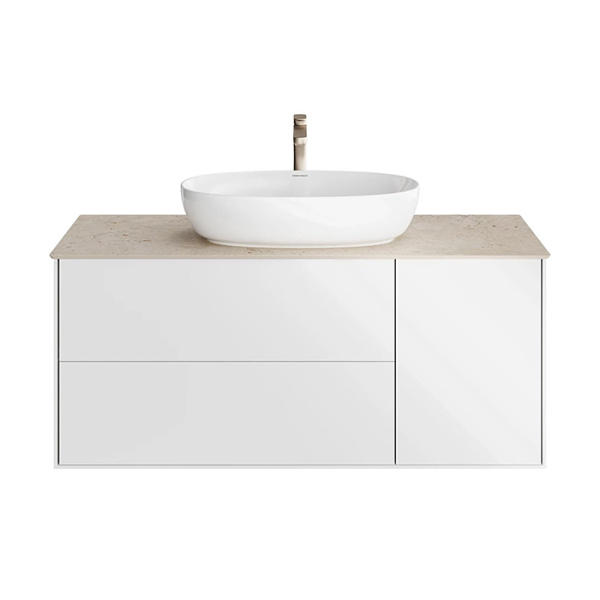 Kerama Marazzi Тумба PLAZA Modern подвесная 120 белый 3 ящика (нов. артикул - PLB.M.120.3\WHT.V) 