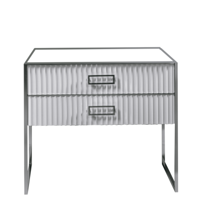 Тумба MONACO 100см  h84см  белая глянец +  хром    под раковину моноблок 