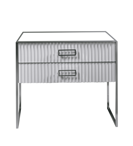 Тумба MONACO 100см  h84см  белая глянец +  хром    под раковину моноблок 