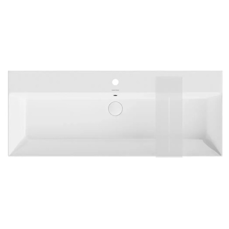 Kerama Marazzi Раковина GRANDE мебельная\подвесная 120*48*16,5см,  с 1 отв.под смеситель, с крепежом, с переливом, белая глянцевая 