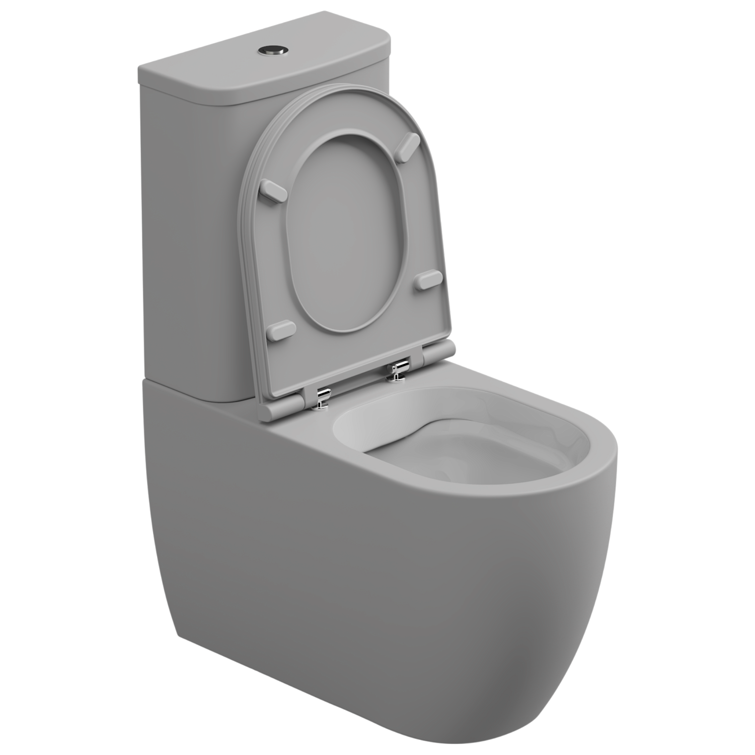 Чаша напольного унитаза биколор GSG Ceramic Design Like LKMBLBI000/033P, White/Perla Matt