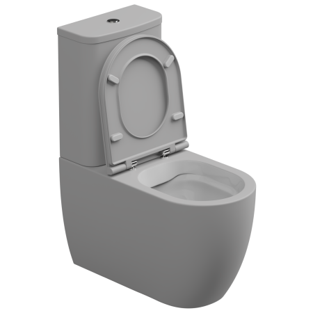 Чаша напольного унитаза биколор GSG Ceramic Design Like LKMBLBI000/033P, White/Perla Matt 